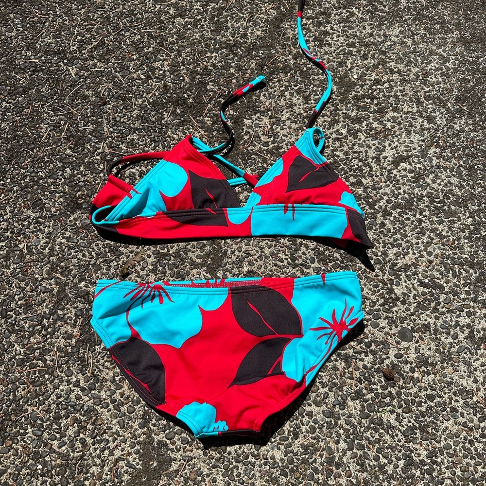 Kids bikini set in Red and Blue NWOT